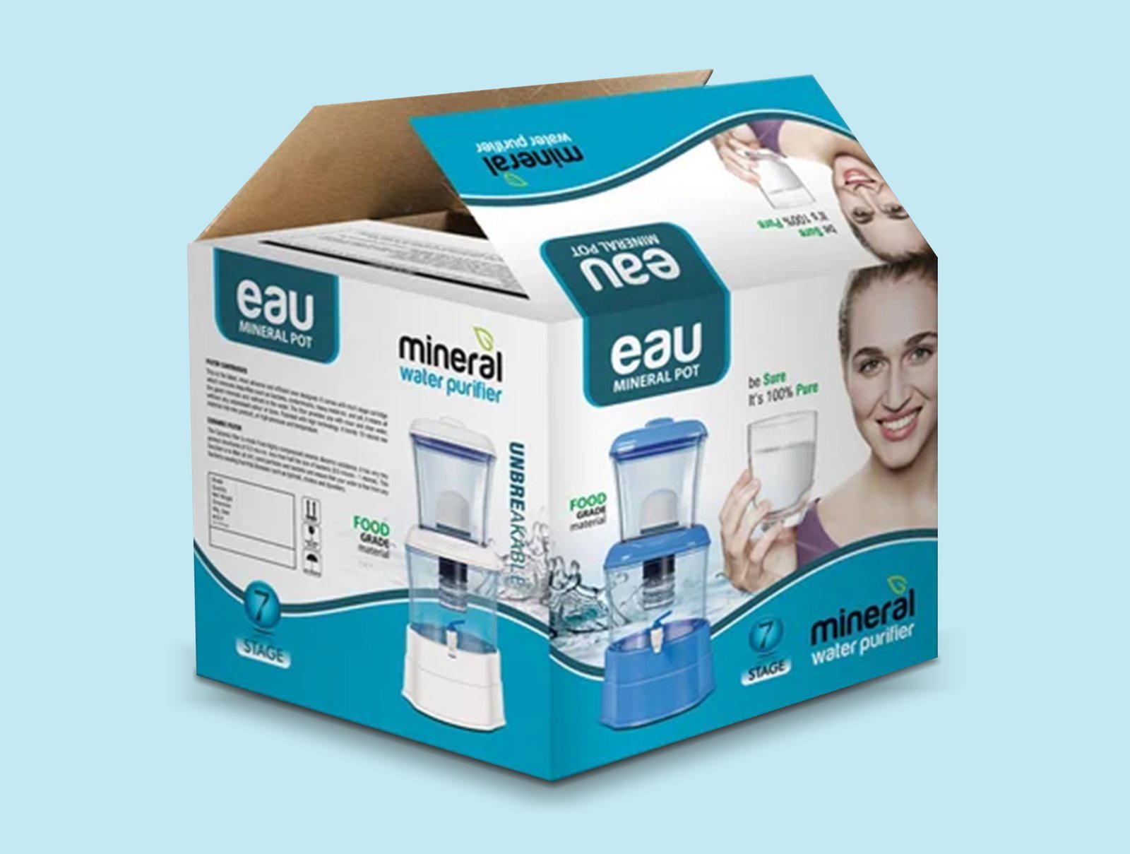 Mineral Pot Packaging Box